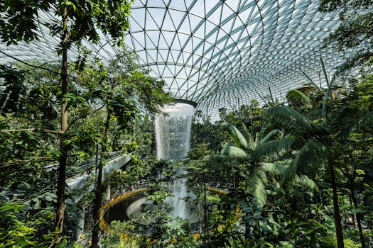 lush indoor garden