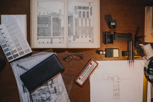 Visual layout plan for indoor garden