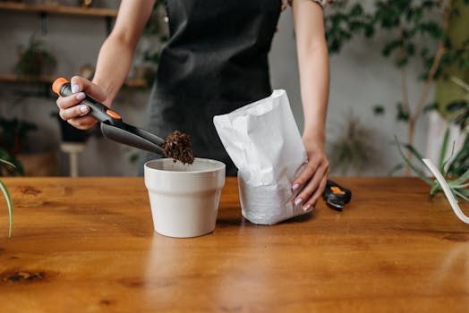 testing soil in a container