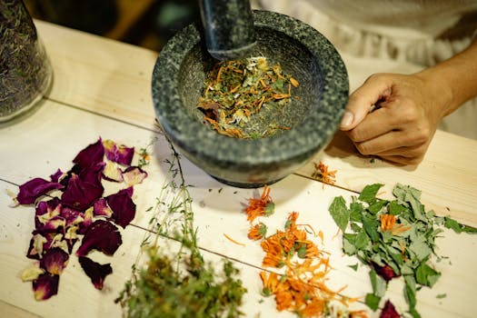 balcony garden with herbs and flowers