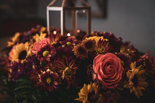 colorful indoor garden with flowers