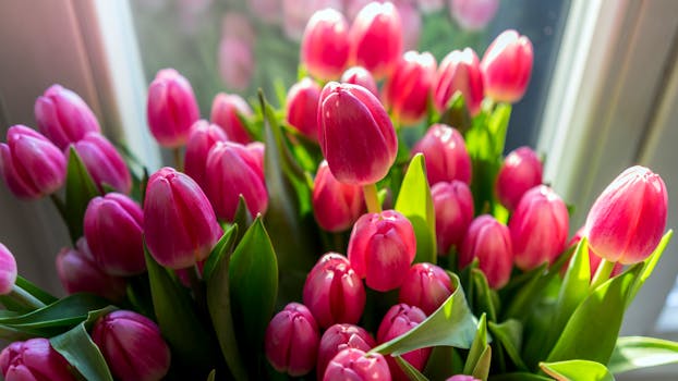 colorful indoor garden with flowers