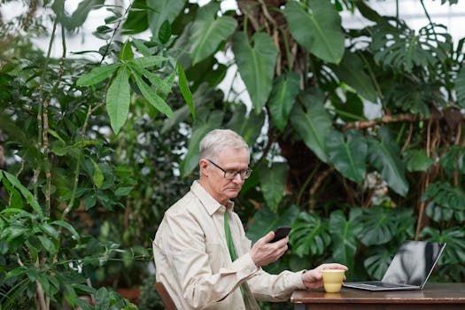 Fruit trees in an indoor garden